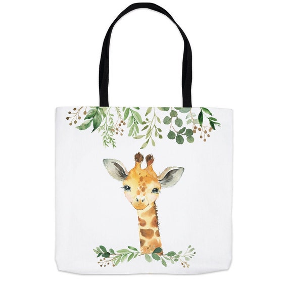 Giraffe Tote Bag Kid's Tote Bag Safari Animal Bag New - Etsy