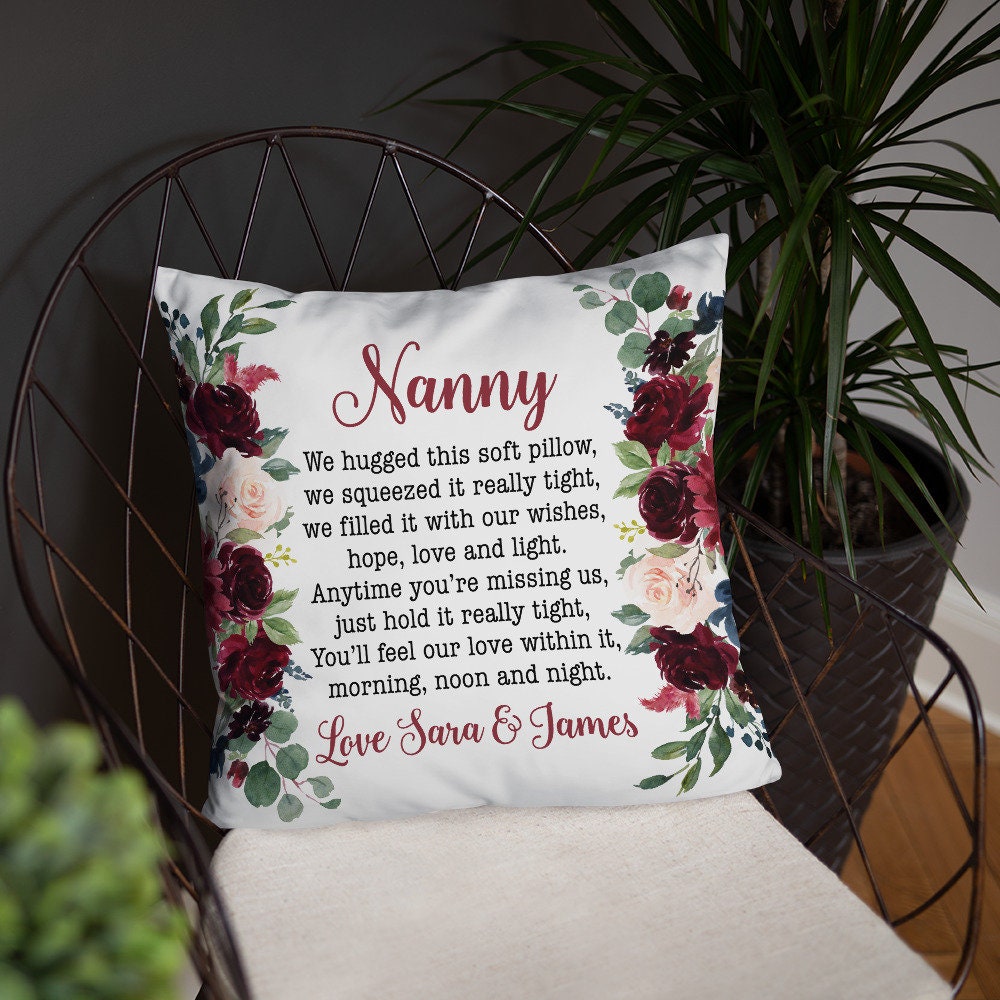 Personalized Gift For Nanny Nanny Christmas Gift Nanny Throw Etsy