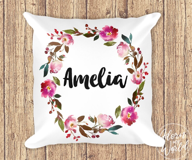 Personalized Name Pillow Custom Pillow Name Cushion Gift Etsy