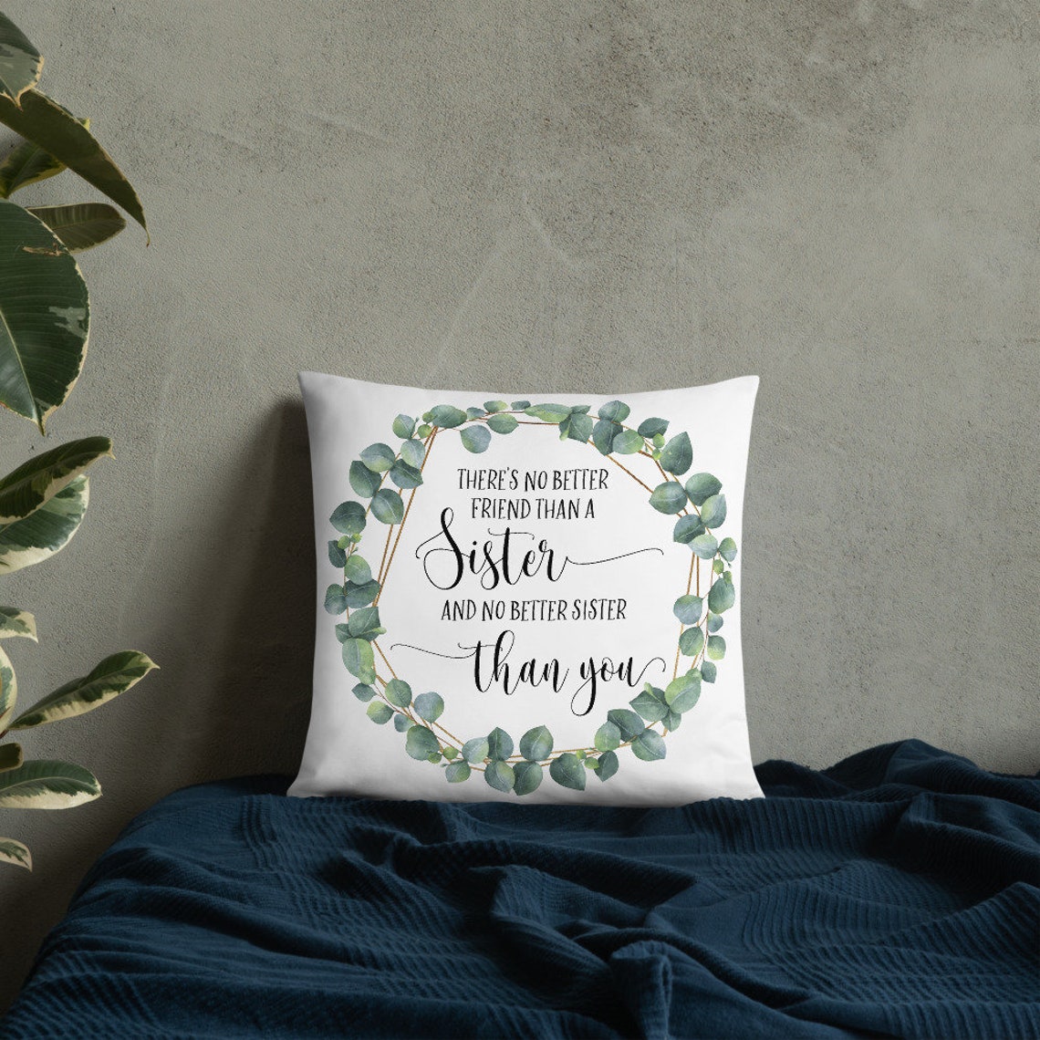 Sister Gifts Sister Throw Pillow Sister Present Gift For Etsy