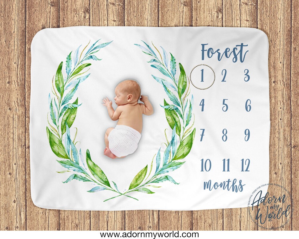 Baby Boy Milestone Blanket Gift for Baby Boy Milestone Etsy UK
