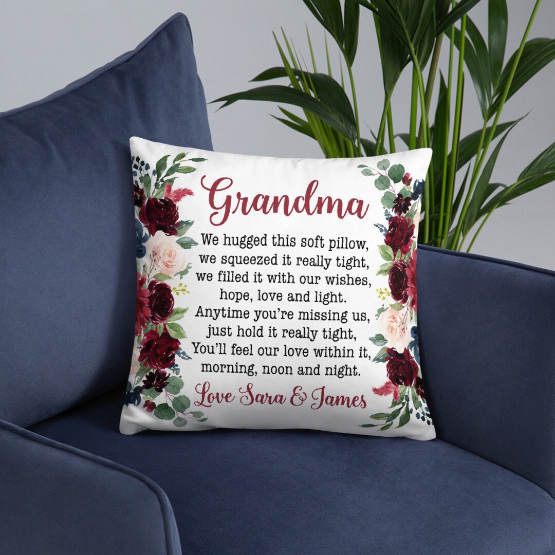 Personalized Gift for Grandma Christmas Gift Grandma Pillow Etsy