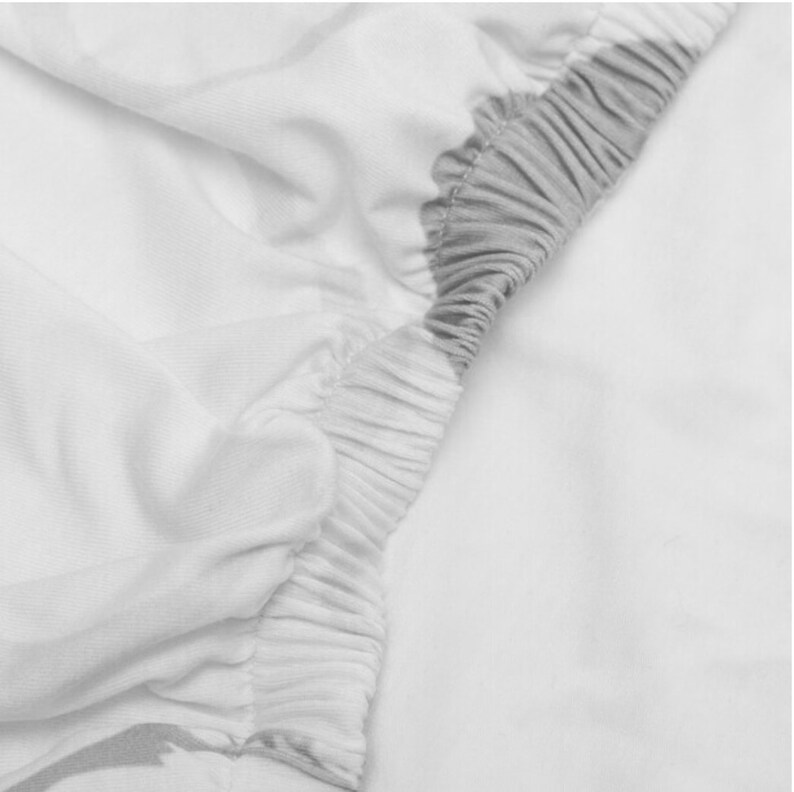 Star Crib Sheets Black and White Fitted Crib Sheet Etsy