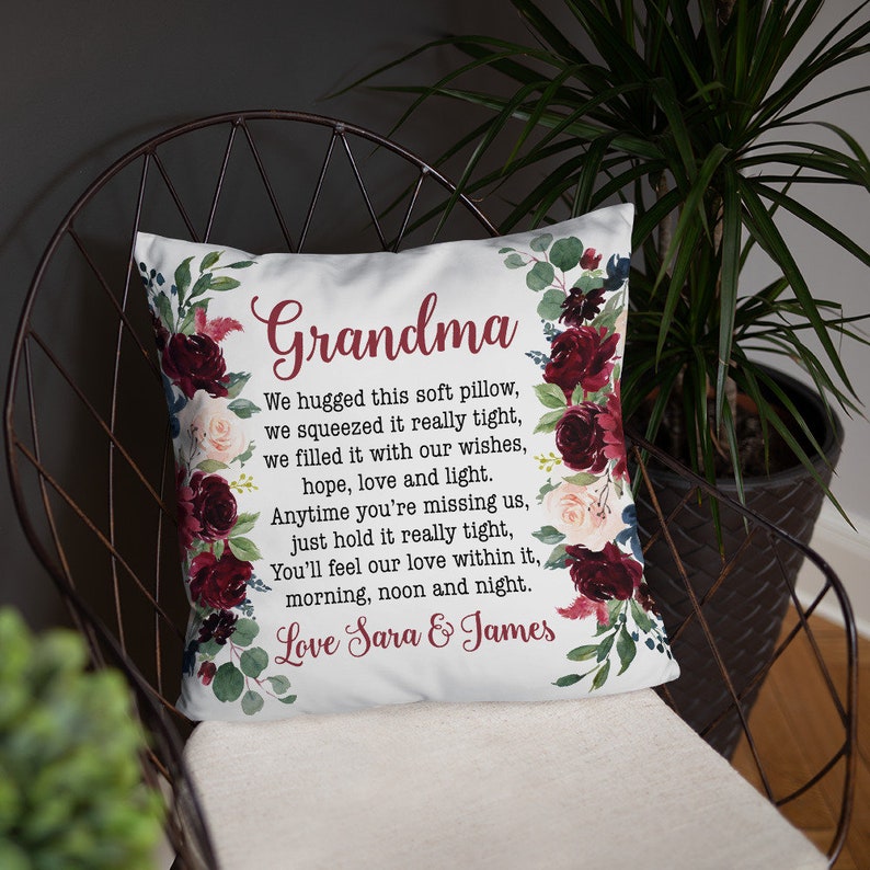 Personalized Gift for Grandma Christmas Gift Grandma Pillow Etsy