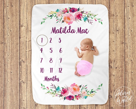 Mantas y mantas personalizadas, manta para bebés, niños y niñas. Manta  personalizada para niños. Regalo para bebé recién nacido, bebé mensual.  Hijo