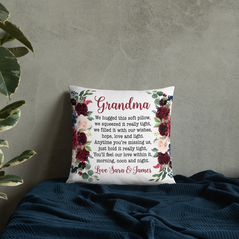 Personalized Gift for Grandma Christmas Gift Grandma Pillow Etsy