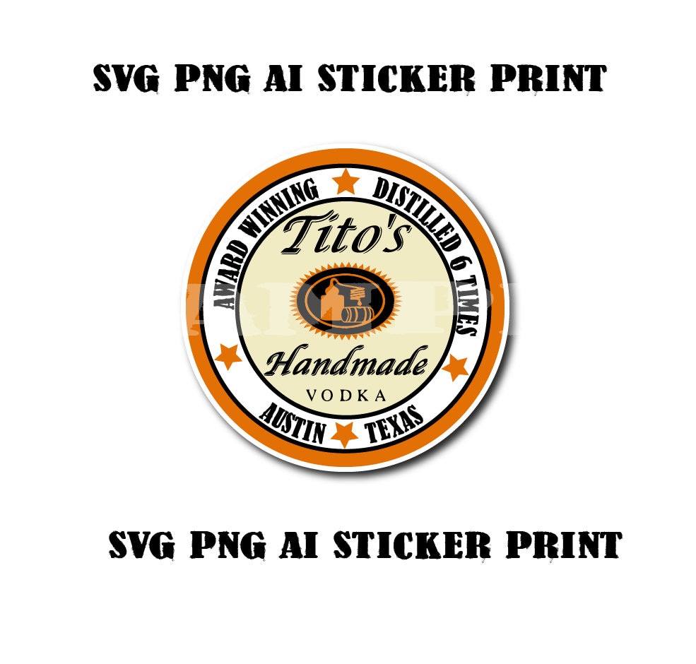 TITO'S VODKA Logo Sticker File Svg Png - Etsy Canada