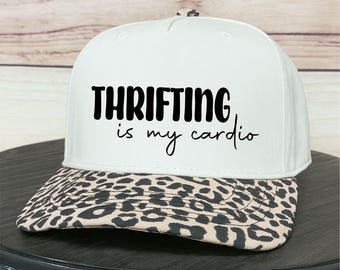 Thrifting is My Cardio - Embroidered Trucker Hat - Ladies Cap