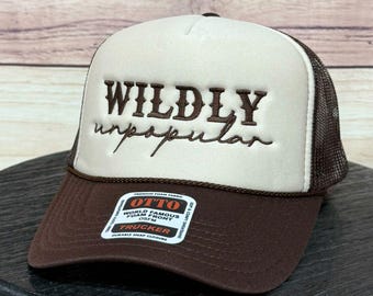 Zeer impopulair - geborduurde truckerhoed, zomer, cadeau voor haar, cadeau, Morgan Wallen, countrymuziek, festival, terug naar school, cadeau leraar