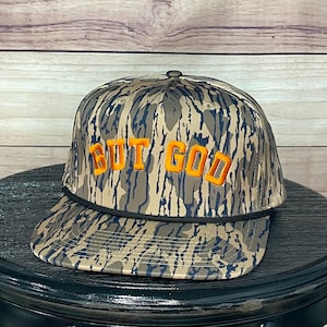 But God - Embroidered Camo Performance Hat, Camo, Christian Gifts, Viral, Trending, Adjustable SnapBack, Men’s Gift, Christian Streetwear