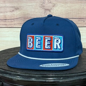 Beer Woven Patch Hat, 4th of July Snapback