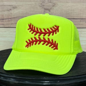 Softball Baseball Threads 3D Puff gestickte Mütze