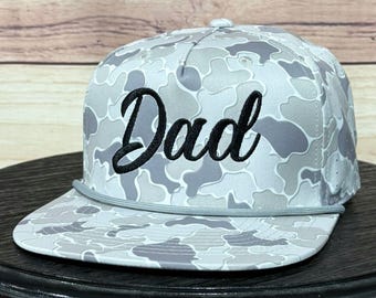 Dad, Script Embroidered Trucker Hat, Father's Day, Dad Gift