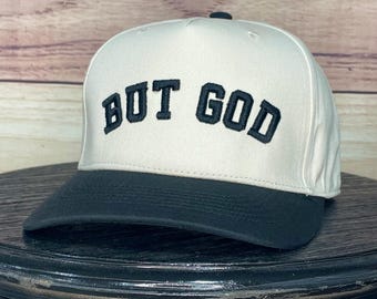 But God Custom Puff 3-D Embroidered Trucker Hat – 5 Panel Snapback, Adjustable, Faith-Based, Camo Hat, Men's Clothing, Birthday Gift for Him