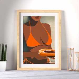 Woman Wall Art, Digital Print of Woman
