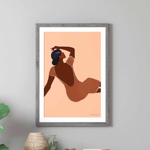 Woman Digital Print, Woman Art, Abstract Woman Art, Digital Portrait, Digital Illustration, Feminine Wall Art, Woman Illustration