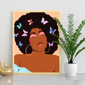 Stampa di donna minimalista, stampa artistica di donne, poster femminile, arte femminile, ritratto femminile astratto