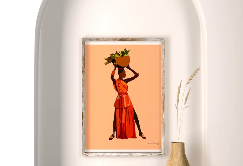 Black Women Art Black Art Illustration African American Art Black Girl Art Art Print Black Woman Wall Art Contemporary Art