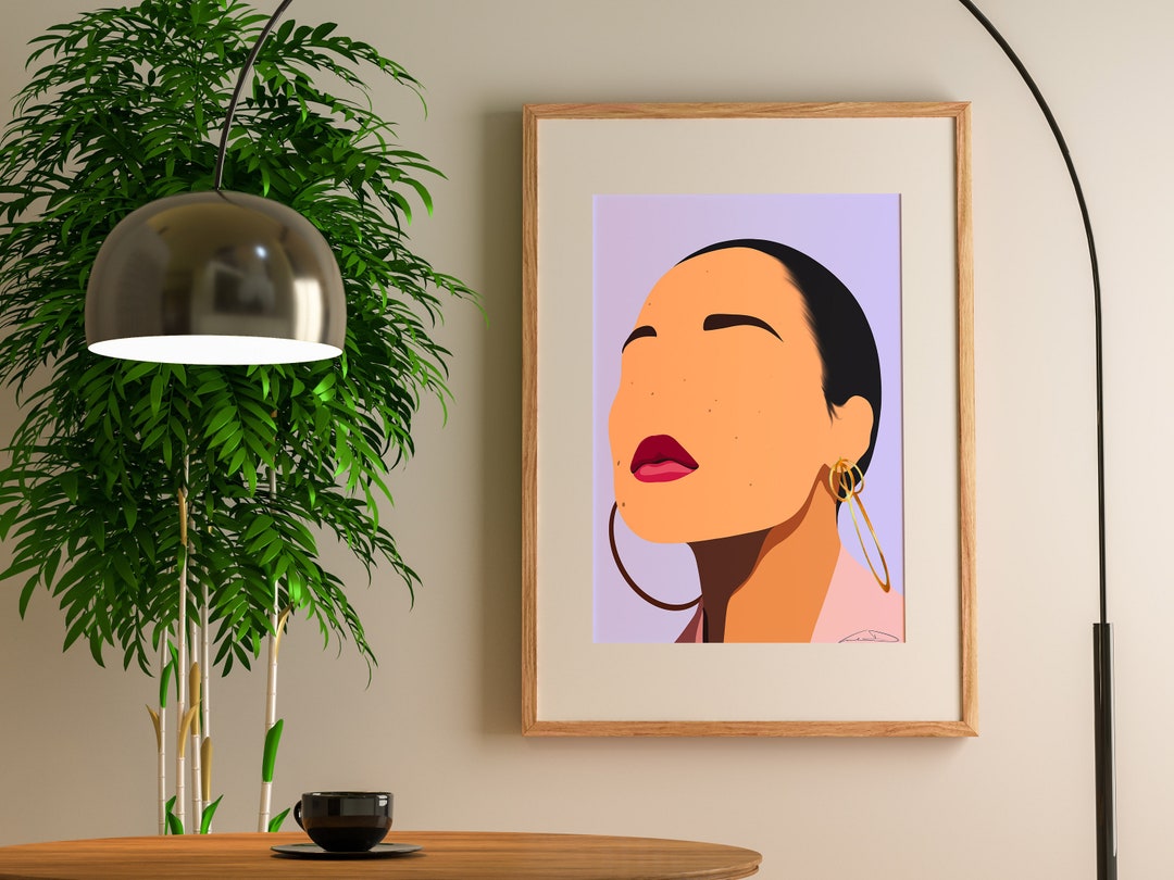 LAV Digital Print, Asian Woman Wall Art, Asian Woman Art, Fashion Art ...