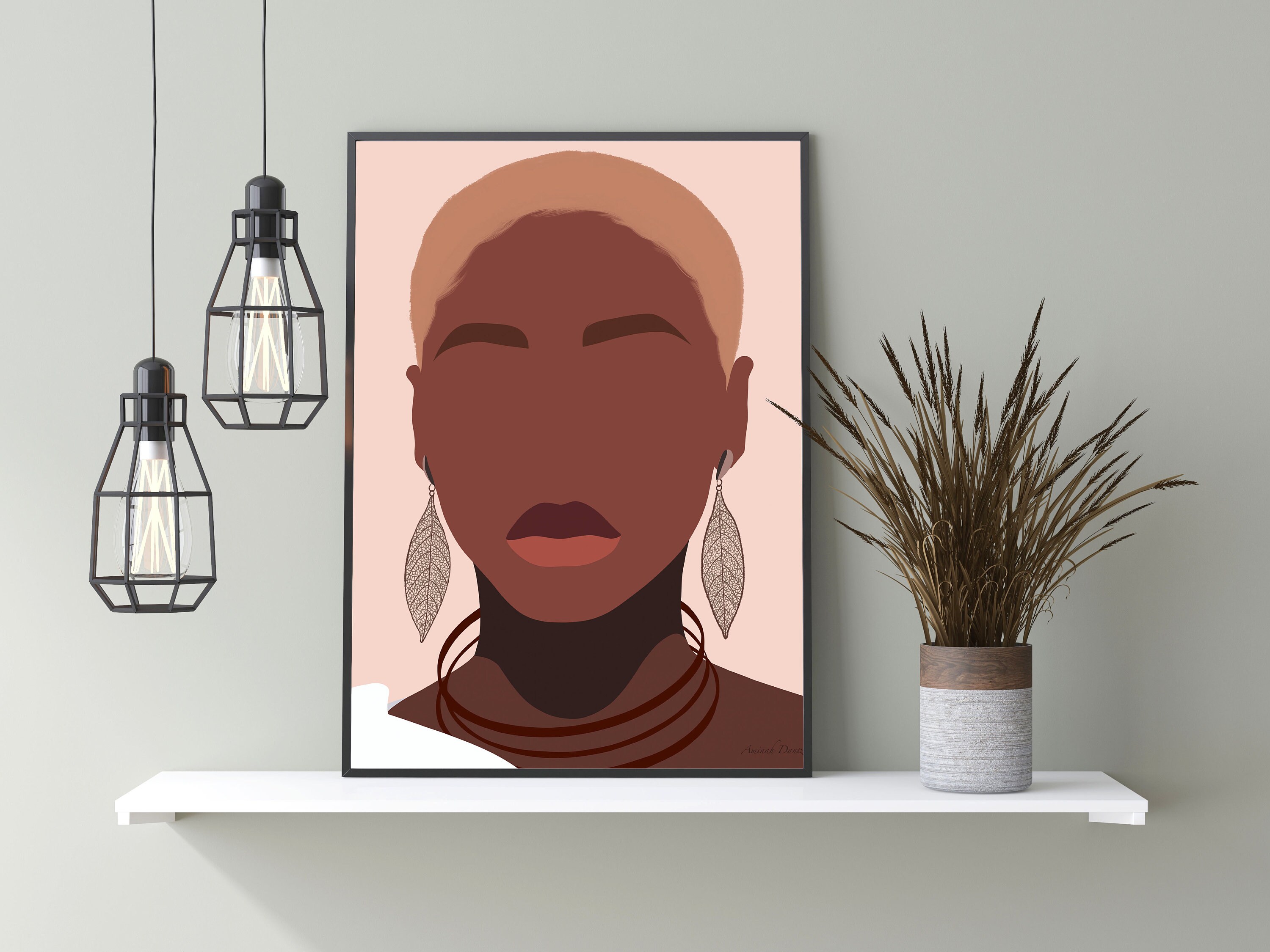Black Woman Art Print Black Art Women Fashion Print Etsy