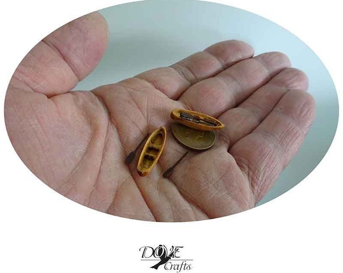 Micro boat wooden Boat, Made of Olive Wood, Hand Crafted