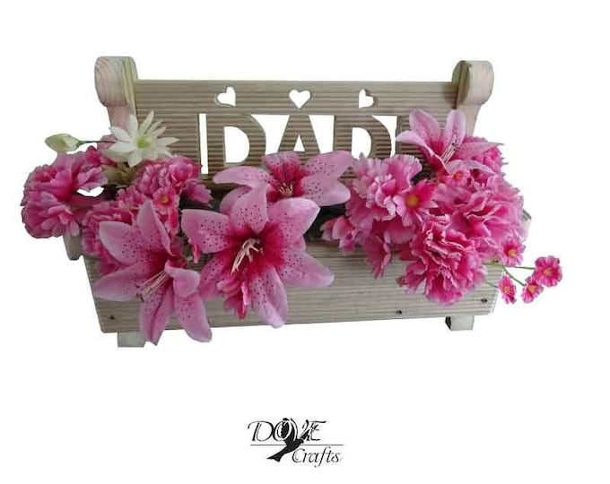 Bench Planter MUM / DAD Hand Crafted