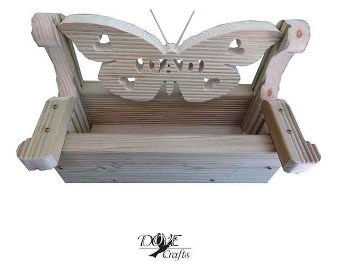 MUM/DAD Small and Big Bench Planter Hand Crafted