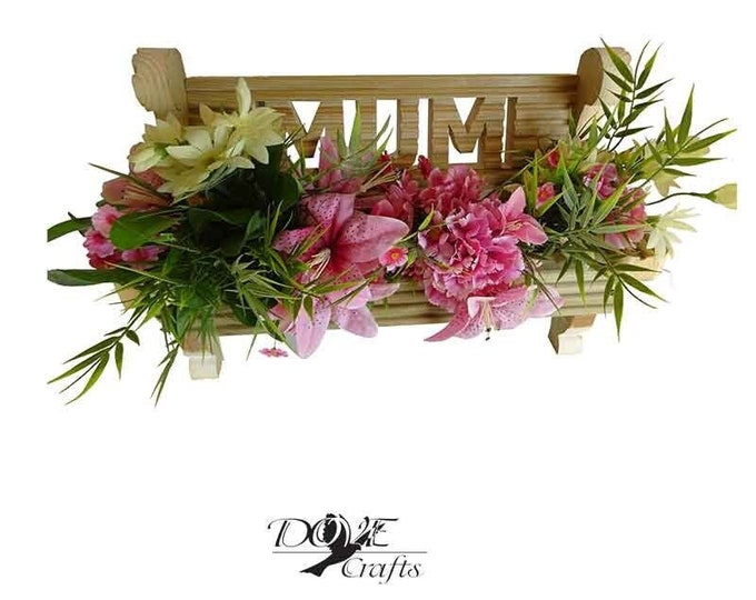 Bench Planter MUM / DAD Hand Crafted