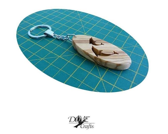 Olive Wood Name Keyring Pendant Necklace fashion jewellery, Carving