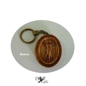 Unique Wooden keyrings or Neckless, Carved as 3D