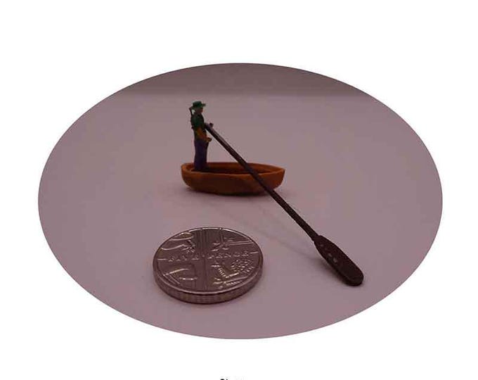 Boat, Micro wooden Boat 2, Made of Olive Wood, Hand Crafted