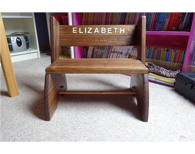 Step Stool with inlay Personalised