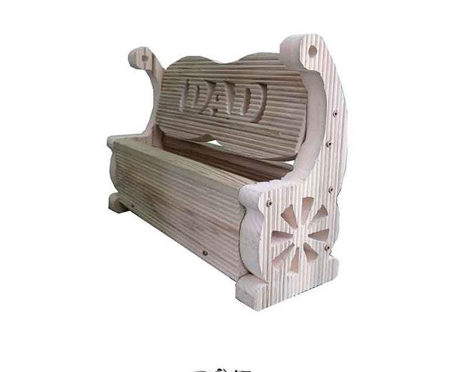 Wheels Bench Planter personalised /Hanging planter. Mother’s Day, Hand Crafted