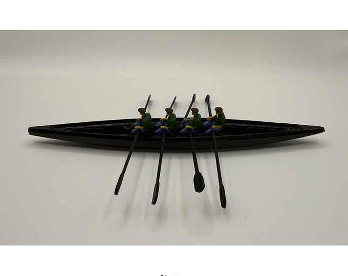 Canoe Boat 4 seaters, Small Wenge Wood (Miniature), Hand Crafted