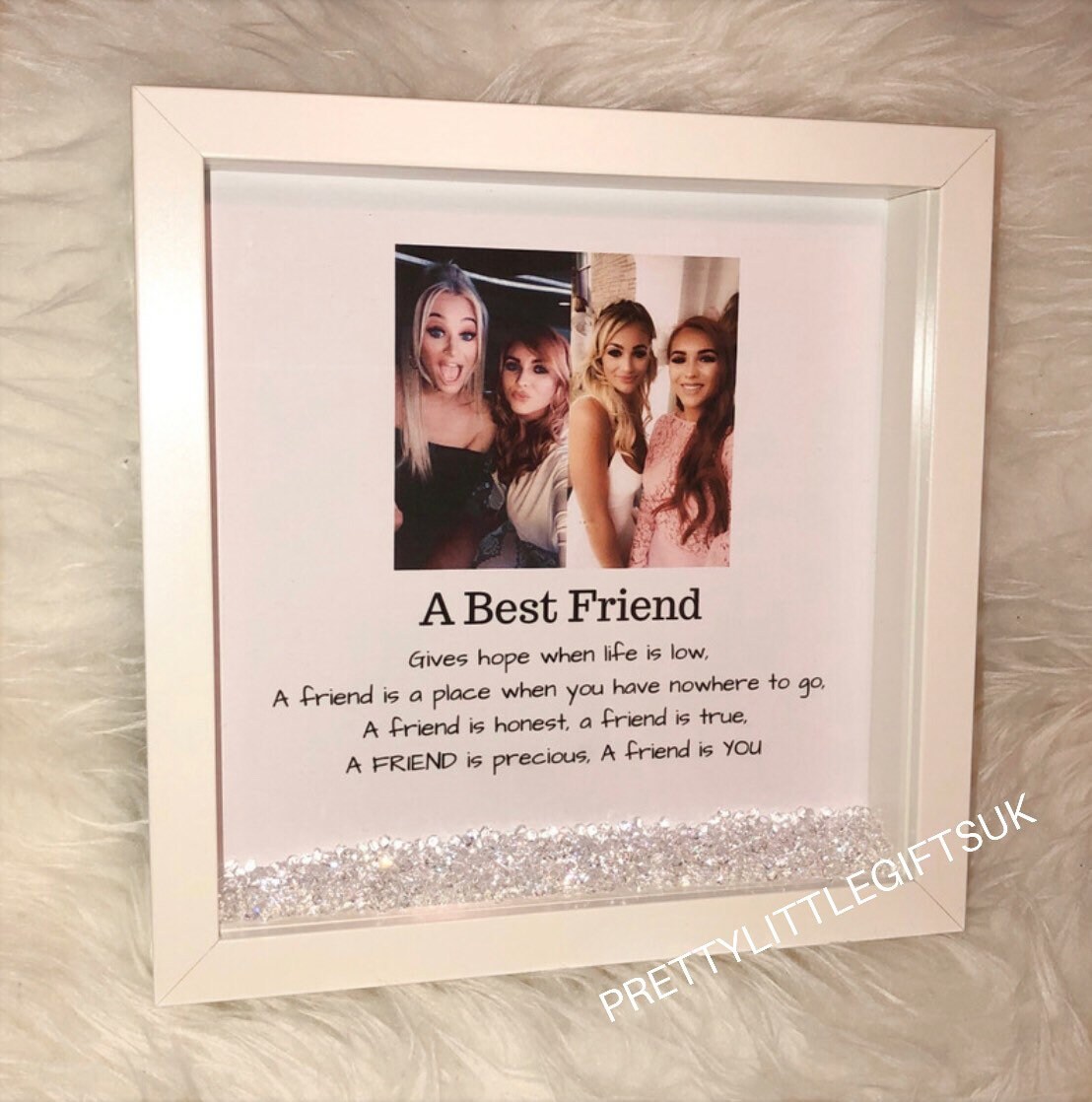 Personalised Best Friend Box Frame Gift for Christmas Birthday Etsy