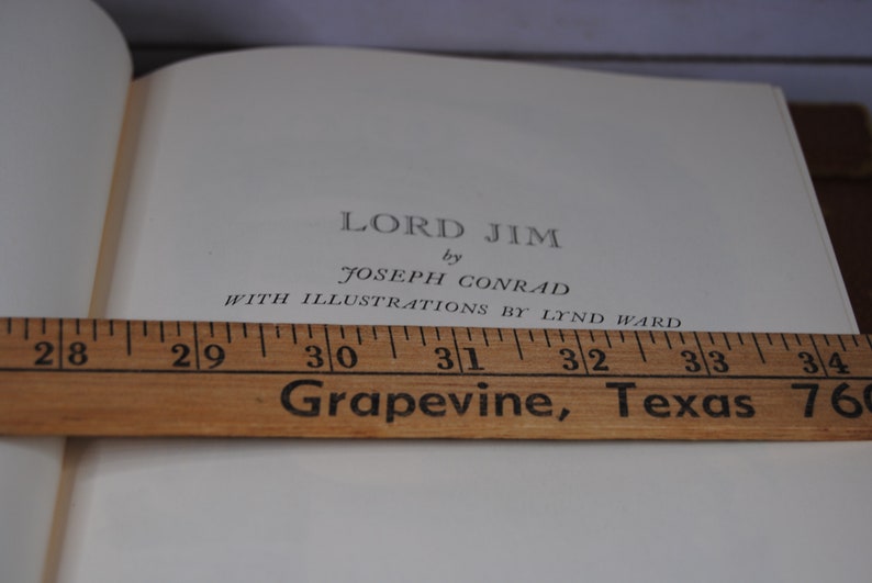 1977 Edition of Lord Jim by Joseph Conrad Vintage Hardback Etsy