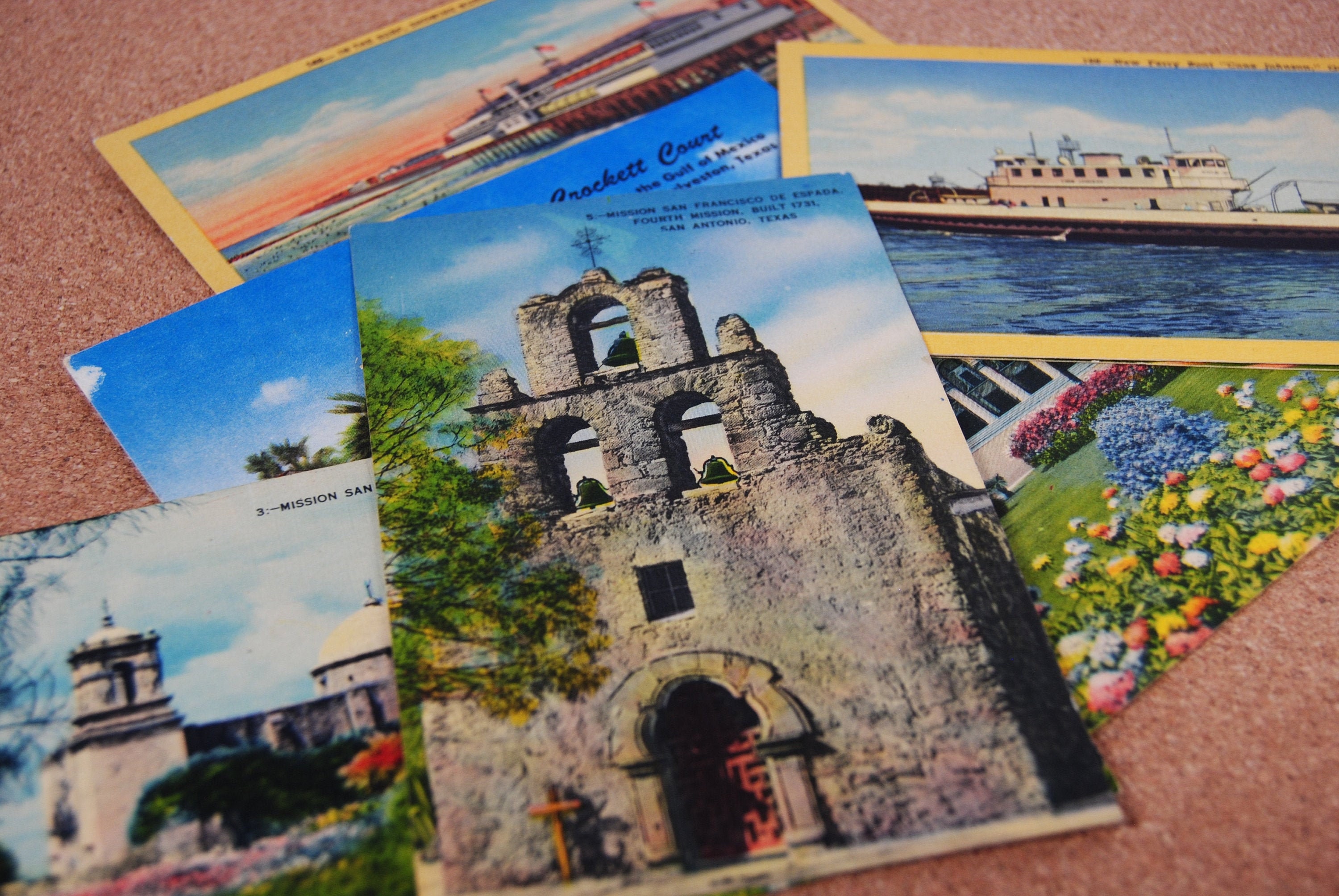 Eight vintage Texas postcards Vintage ephemera Vintage Etsy