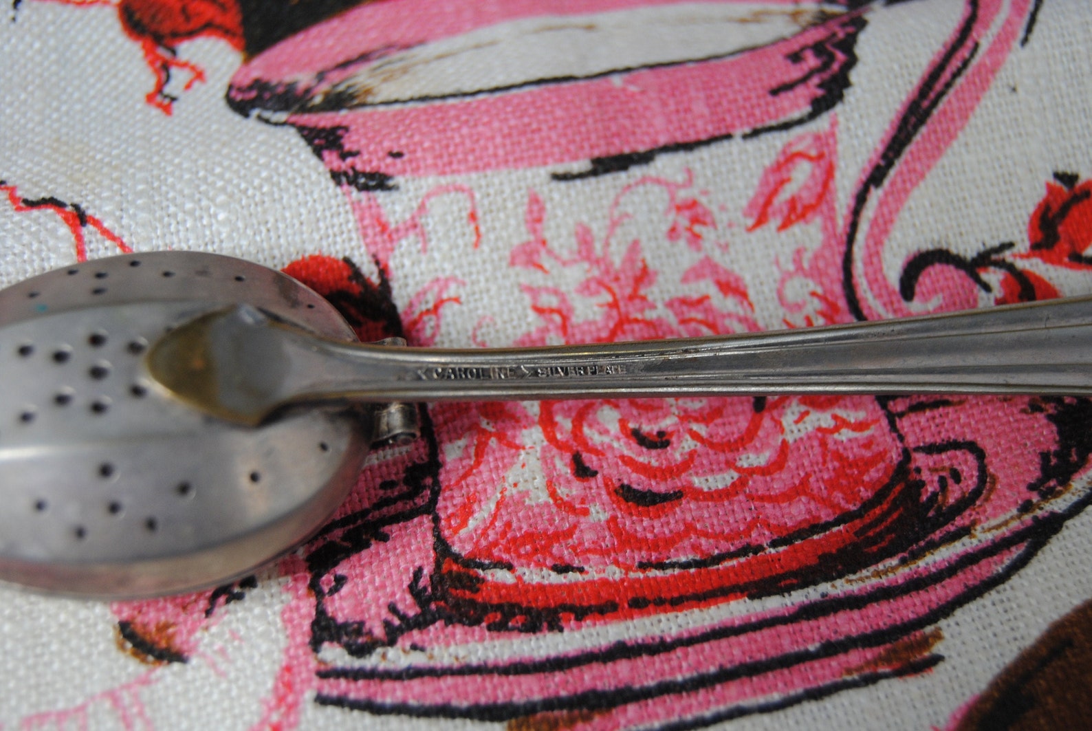 Caroline Silverplate Tea Strainer Spoon Vintage Tea Steeping Etsy