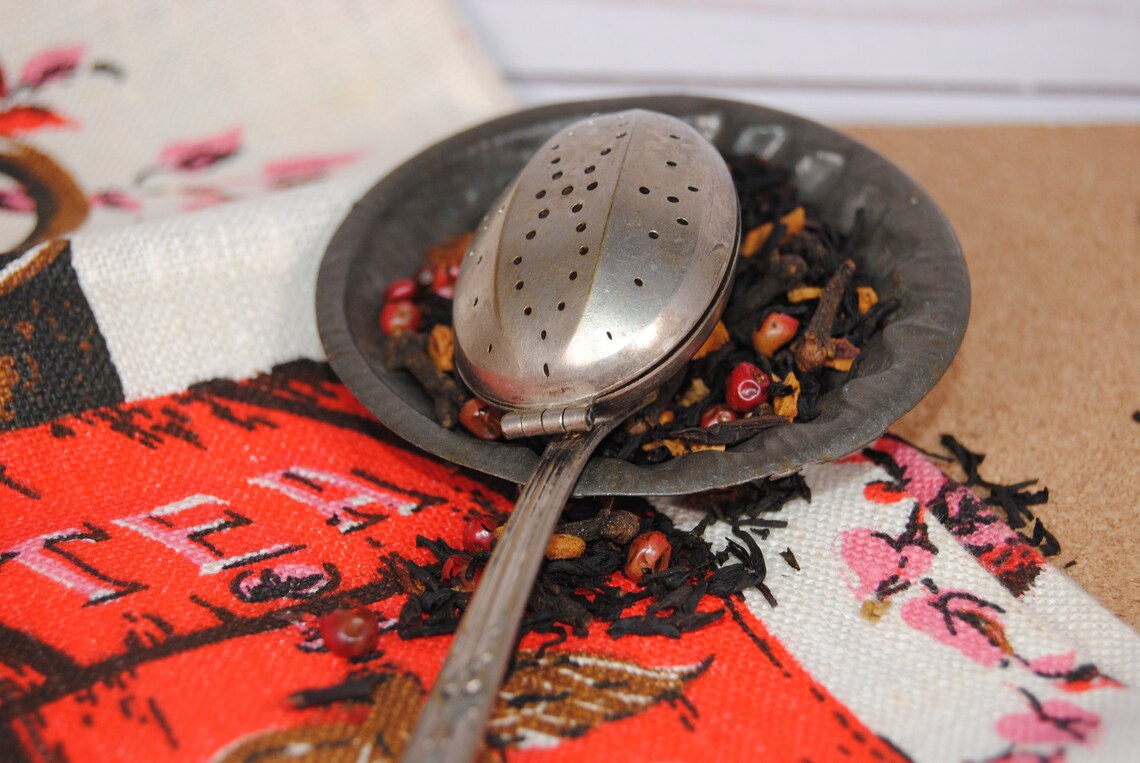 Caroline Silverplate Tea Strainer Spoon Vintage Tea Steeping Etsy