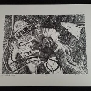 R. Jones &quot;Spacewalk 2010&quot; Lithograph Signed & Numbered 73 of 300