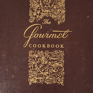 The Gourmet Cookbook - 1955 - Large Hard Cover Book / Cookbook
