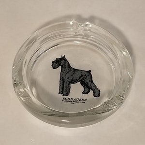 Schnauzer: Larklain Products Ltd 1968 Aschenbecher / Trinket / Wechselschale - Ausgezeichneter Zustand
