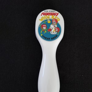 Pine Street Raspberry Whacker Wheat Beer Ceramic Tap Handle: Rare & Collectible