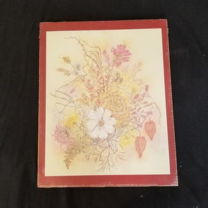 The Flowerpiece van Kunstenaar Sulamith Wulfing - Verkerke Botanical Print - 1979 - Vintage