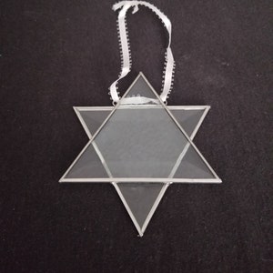 Star of David Plomb Stained Glass / Sun Catcher - Hand Crafted Simply Stunning!