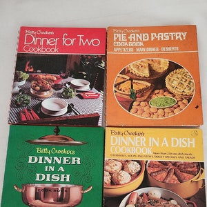 Vintage 1960&#39;s & 1970&#39;s - Betty Crocker&#39;s Cookbook Set / Lot of 4 - Fun Set!