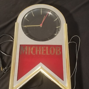 Raro Vintage 1993 Michelob Reloj de cerveza - 20&quot;x 11&quot; x 3&quot;