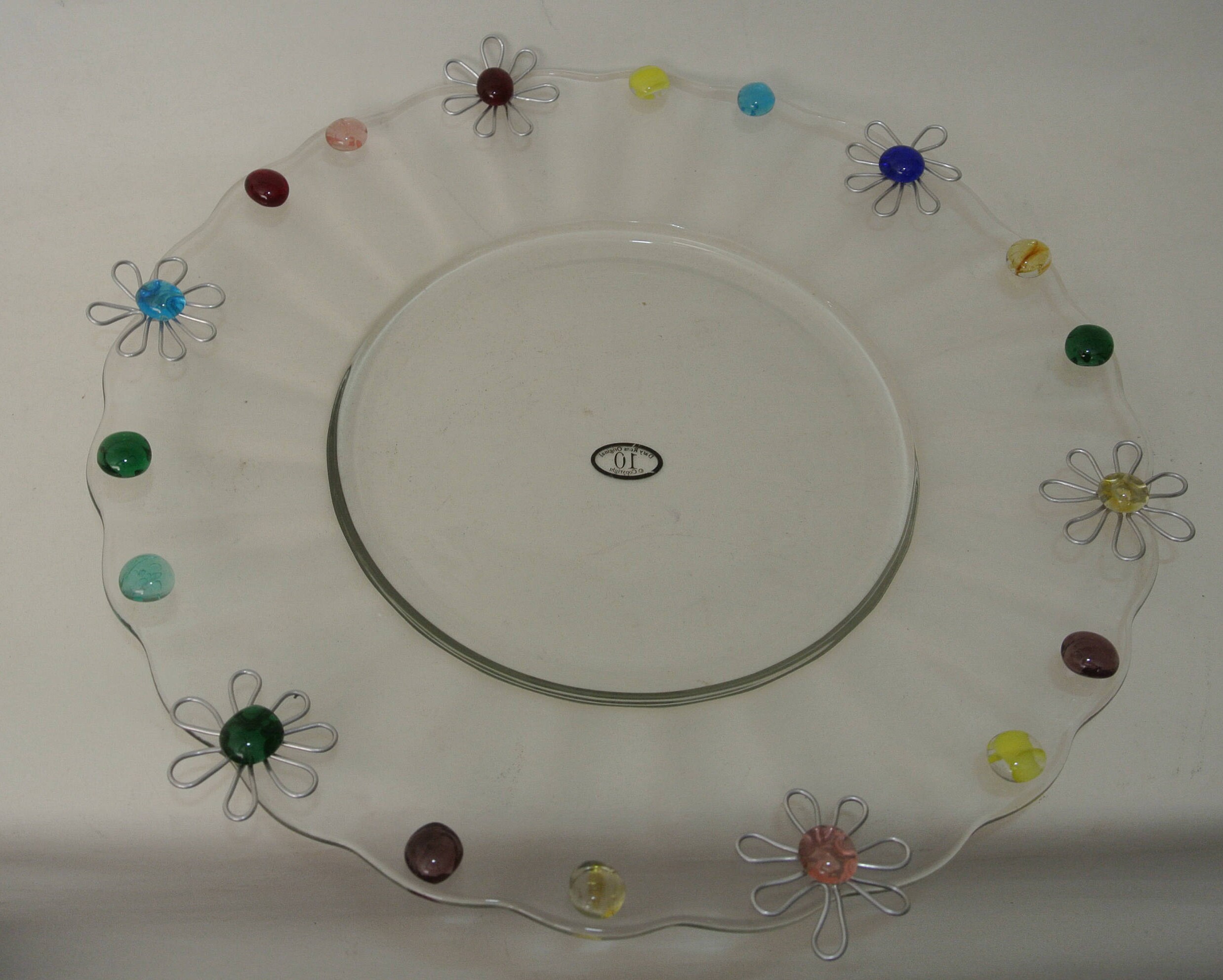 Retro Dary Rees Platter Original Art Hand Crafted 14 Diameter: New 10 ...