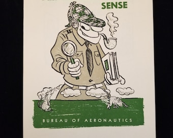 Air Information Sense - US Navy WWII Issued By Training Division, Bureau of Aeronautics Booklet - July 1943 - Fine
