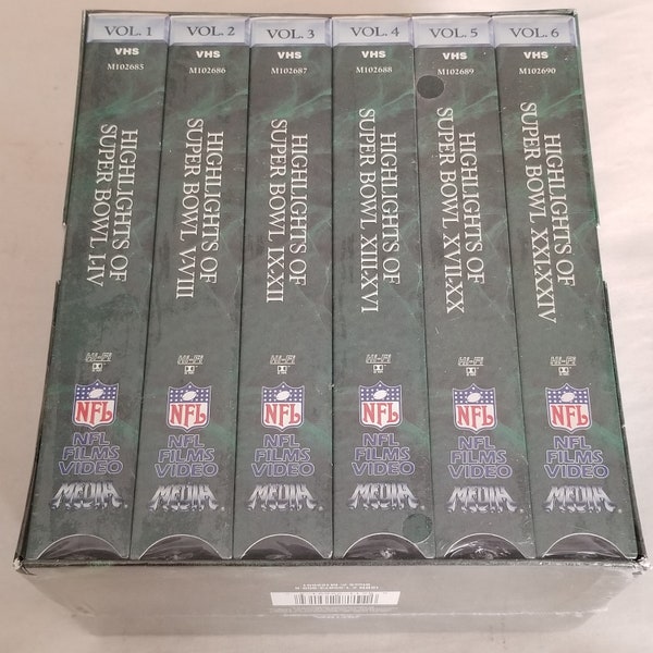 Super Bowl I-XXIV Collection - 6 VHS Set - 1990 - Brand New Factory Sealed